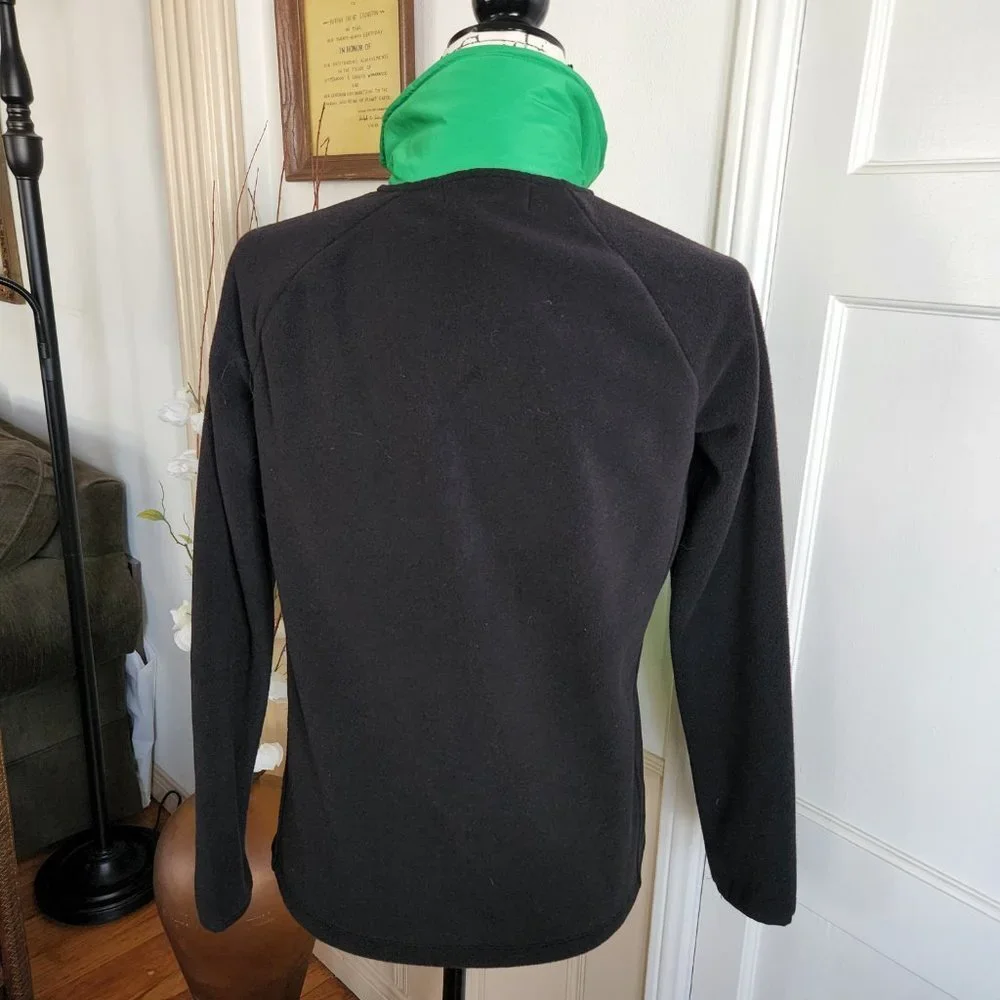 Ralph Lauren Active Jacket with Green Quilted Front and High Neck